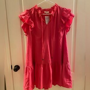Hot Pink Ruffle Dress (NEW)